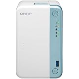 QNAP TS-251D-4G Desktop-NAS-Gehäuse mit 2 Schächten - 4 GB RAM - 2,0 GHz Dual Core-Prozessor mit AES-NI-Verschlüsselung und 4