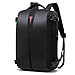 Produktbild LIUSIYU Reise-Laptop-Rucksack, große Anti-Diebstahl-Durable 15.6-Zoll-Business-Computer-Rucksack mit USB-Aufladung/Kopfhöreranschluss, wasserfeste College-Schule Computer-Rucksack-Tasche,Black