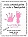 Baby Hand Print Footprint Paint Wipe Kit Pink