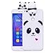 Produktbild Huawei P8 Lite 2017 Hülle Handyhülle Schutzhülle, 3D Cartoon TPU SilikonGel Telefon-Kasten, Stilvolle Anti-kratzt HandyCase für Mädchen Jungen, Weißer Panda