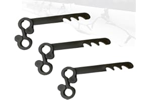 HOWSEHOLD Gutter Brush Clips [30 Pack]- Keeps Leaf Guard Brush in Place and Christmas Light Gutter Clips, Gutter Mesh Clips (30)