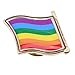 Produktbild Pinhan Rainbow Pin Badge Metall Emaille Revers Brosche für Kleidung Hemd Jacken Mäntel Krawatte Hüte Caps Taschen Rucksäcke