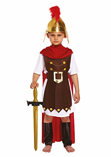 Glossy Look Boys Roman General Outfit Fancy Dress Book Day Costume Age 4-14 YRS Childrens