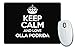 Price comparison product image BLACK Keep Calm and Love Olla Podrida Mouse Mat COLOUR 2715