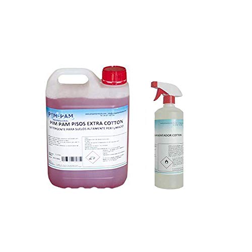 pim pam ¡Pack! FREGASUELOS Cotton 5L + AMBIENTADOR Cotton 1L