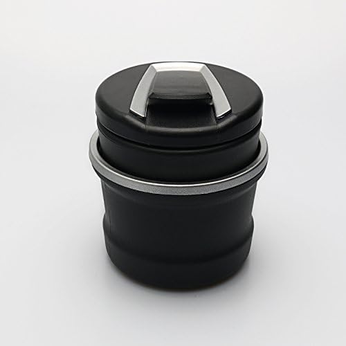 Car ashtray, water tank, small garbage can, LED lamp, ashtray, special ashtray for automobile,Silver Coin - General Purpose