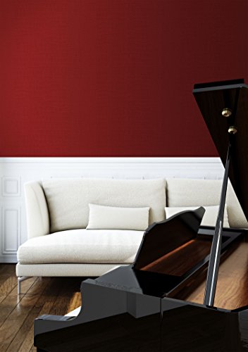 Tapete Rot Vliestapete in Leder Optik , schöne, moderne, edle Design Tapete , für Wohnzimmer, Schlafzimmer oder Küche inklusive Newroom Tapezier Ratgeber mit Tipps für perfekte Wände - 7