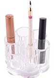 Cosmetic Organiser - Lipstick/Brush Round Holder Clear Acrylic
