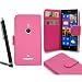 Produktbild Nokia Lumia 925 Kunstleder Wallet Case Card Cover + Displayschutzfolie + Stylus