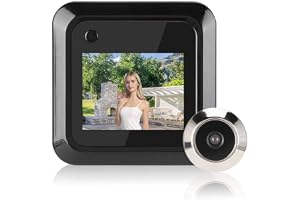 Asixxsix Digital Dörrvisare, 95 ° Vidvinkel Titthödödskamera med 2,4 Tum Tft Lcd-skärm, Smart Videokamera Dörrklocka Titthås