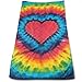 Produktbild ERCGY Colorful Tie Dye Heart Soft Polyester Large Hand Towel- Multipurpose Bathroom Towels Hand, Face, Gym Spa