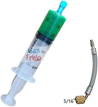 Air Conditioning LEAK STOP 24 ml in syringe with 5/16 Adapter - Compatible and totally miscible with refrigerant gas