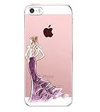 *iPhone 5 Hülle / iPhone 5s Hülle / iPhone SE Case Stylischer Damen Rosa Pusteblume Rose Muster Druck Motiv auf der Schutzhülle wertet das originale Design Ihres iPhone 5 / 5s / SE Handys noch weiter auf !