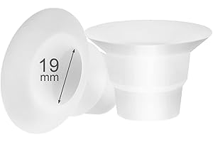 LOZAEVE 19mm Silicone Flange Insert Compatible with Lansinoh, Elvie, Willow go, Momcoyz S9 S10 S12 Pro M5, Bellabayb, for Spectra S1 S2, Medela Harmony, Swing Breast Pump Shields, Reduce 24mm to 19mm