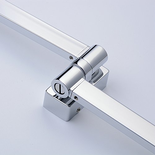 Beelee Handtuchstange,Handtuchhalter mit 2 beweglichen Armen aus robustem messing, Chrom - 8