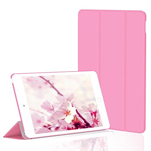 iPad Mini 4 Hülle, JETech Ultra Slim iPad Mini 4 Hülle Schutzhülle Etui Tasche mit Eingebautem Magnet für Einschlaf/Aufwach für Apple New iPad Mini 4 Veröffentlicht am 2015 Smart Case Cover (Rosa)