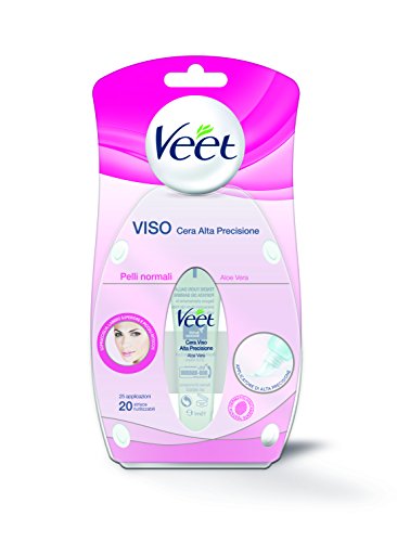 Veet High Precision Facial Wax Strips Sensitive Skin - 20 Re-usable strips - 15ml