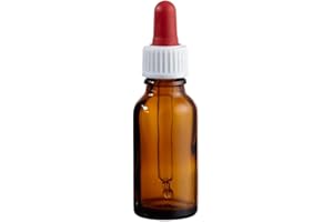 neoLab 1-7241 - Flacon compte-gouttes avec pipette à vis - 20 ml - Marron