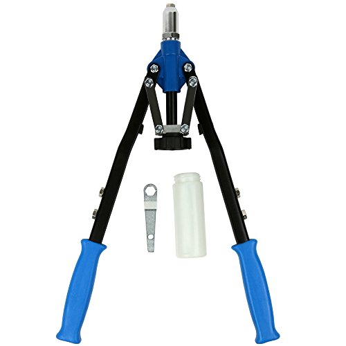 Nietzange Blindnietzange Hebelnietzange 3,2-6,4 Nietmutternzange Nietzenzange Nietgerät inkl. 5 Mundstücke 445mm - 3