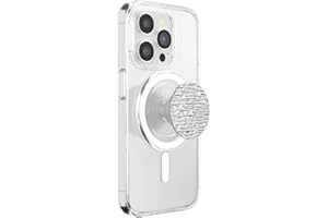 PopSockets: PopGrip Round dla MagSafe - Pierścień Adaptera do MagSafe w Zestawie - Rozkładany uchwyt i stojak do telefonów z wymiennymi krążkami PopTop - Fata Morgana Chrome