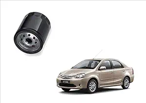Auto Spare World Engine Oil Filter for Toyota Etios 2010-2015 Petrol Set of 1 Pcs.