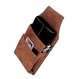 Material: Echtesleder Leder Kellnertasche Kellnerholster (151B) Kellner Holster Halfter Tasche Neu Farbe Braun