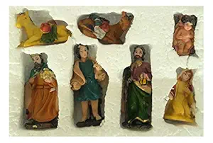 Nativity Figurine Set for Christmas Decoration- 3 Inch, Nativity Set Christmas, Christmas Crib Nativity Set of 7