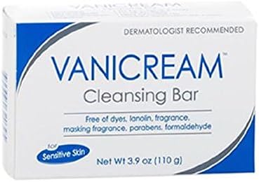 VanicreamCleansing Bar 3.9 Oz (110 G) Pack of 4 by Vanicream
