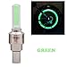 Produktbild Colorful 2pcs Fahrrad Auto Motorrad Rad Reifen Ventilkappe Flash LED Licht Lampe ,Grün