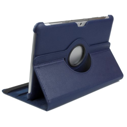 Edle 360    Standtasche f  r SAMSUNG GALAXY TAB 2 10 1 P5100 P5110 H  lle Schutz Etui Tasche Cover Case  Dunkelblau 