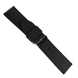 Uhrbanddealer Unisex Uhrenarmband 20mm Ersatzband Silikon-Trend II mit Schwarz mit schwarzer Schließe 4014820