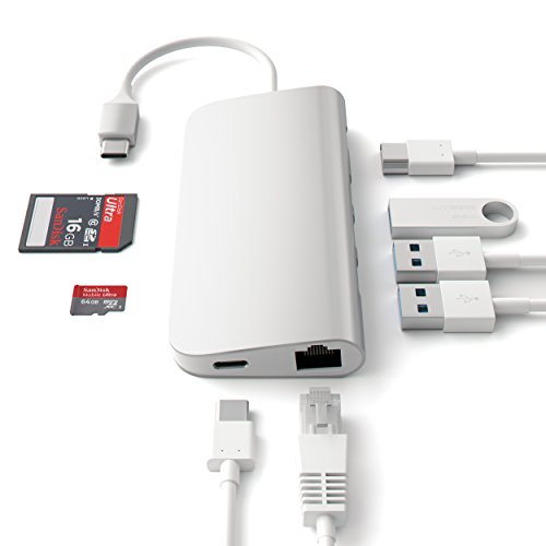 Satechi TYPE-C silver Multi-Port w/ 4K ethernet, ST-TCMAS (ethernet) - 5