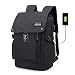 Produktbild bainuote Wasserdicht Laptop Rucksack Herren Schultasche Schulrucksack mit USB Ladeanschluss 35L Business Notebook Rucksack Arbeitstasche geeignet für 13-15,6 Zoll Notebooks