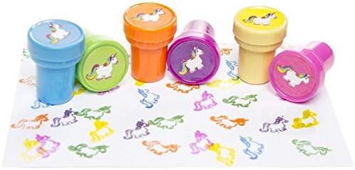 12x Stamp Unicorn | Various Colours | Party Bags | Unique Unicorn |regenbogeneinhorn