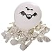 Produktbild Pixnor Stäbe Halloween Luftballons Teil Startseite Dekoration Kürbis Bat Skull Print (weiß)