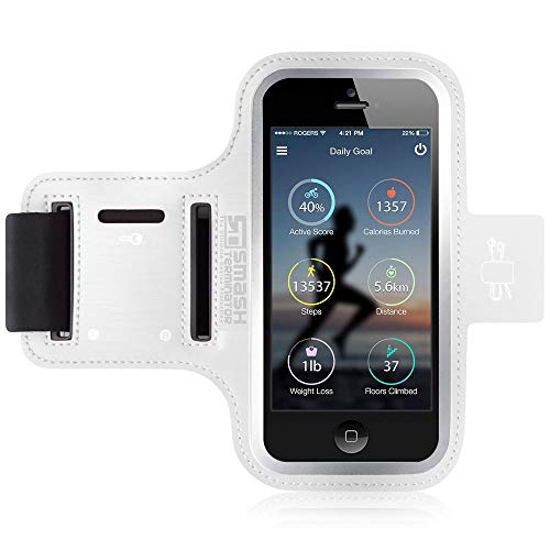 iPhone X Running Armband - Sports Phone Holder Case for Runners, Exercise & Gym Workouts - Compatible with iPhone 8/7 / 6 / 6s (Suitable for All Arm Sizes)