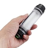 Stoog Linterna LED Luz Sumergible, Lampara de Emergencia LED, Lámpara Acampada 5 Modos Ajustable, Impermeable IP68, Banco de Energía con USB, Lámpara Portátil Recargable para Camping, Senderismo, Pescar, Emergencia, Buceo y Uso al Aire Libre (Pantalla Clara)