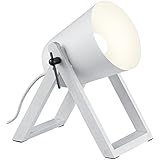 Reality Leuchten R50721031 Marc A++ to E, Tischleuchte, E27, Weiß, 12.5 x 19.5 x 21 cm