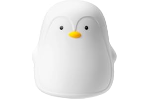 Nuby Penguin Baby Night Light – Rechargeable | Touch Light | Lightweight & Portable