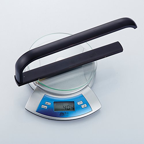 Auralum® Handtuchstange Handtuchhalter Handtuchständer Wandhalterung Schwarz Messing - 6