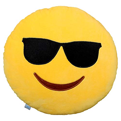 Zi XI & Zi Qi emoticon Plush Toy Pillow Devil/demone cuscino faccia, emoticon carino morbido cuscino imbottito comodo cuscino peluche smiley, colorati a forma di regalo ???? ??????????, Proud-1, 32 cm