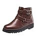 Produktbild TianWlio Damen Stiefel Stiefeletten Frauen Mode Solides Warme Winter Flache Schnee Kurze Stiefel Reißverschluss Runde Zehe Schuhe