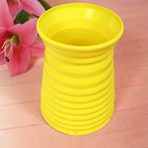 Demarkt Vasen Deko Vase Blumenvase Wohnungseinrichtung Gelb - 7