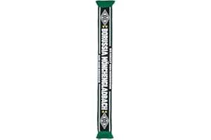 Borussia Mönchengladbach Schal “Classic” | Offizieller Fanartikel Fohlenshop | Gladbach Balkenschal in den klassischen Vereinsfarben mit Fransen und gesticktem Logo - Maße 150 x 17 cm