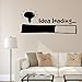 Produktbild WWYJN Idea Loading Wall Sticker Wall Art Decal Home Decoration for Bedroom Living Room Detachable Vinyl Wall Decor Blue XL 58cm X 131cm