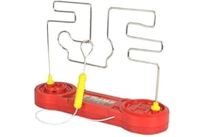 Guilty Gadgets Buzz Super Nerve Jeu d'adresse labyrinthe pour enfants adultes Nerves Touch Classique Rétro Famille Enfants