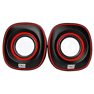 Tag Cube Speaker - DEEP BASS, Loud & Clear Treble (2.0 Speaker)