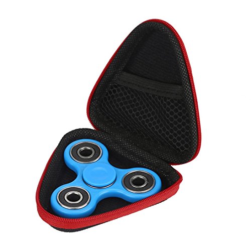Box, SHOBDW Box Case For Dustproof Hand Spinner EDC Fidget Spinner Focus Fingertip Gyro Toy (9.5*9.5*3cm, Red)