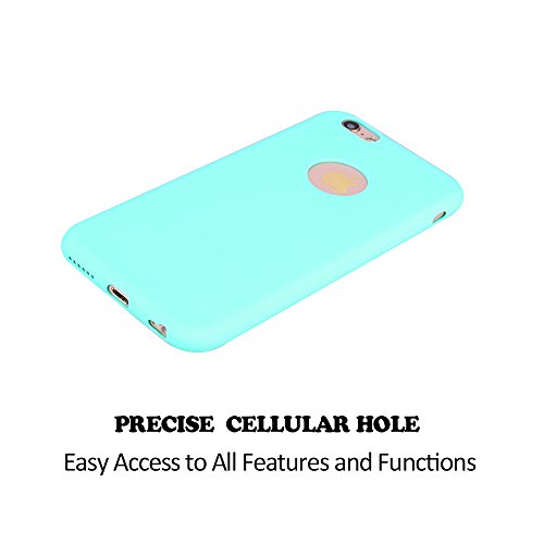 Funda iPhone 6 6s   E-Lush Suave Silicona TPU Carcasa iPhone 6s Bumper Ultra Delgado Flexible Gel Parachoques Goma Mate Opaco Case Cover Amortigua Golpes Protectiva Caso para iPhone 6 6s  4 7 Pulgadas  Smartphone Anti-Rasgu  o y Resistente Tapa - Azul