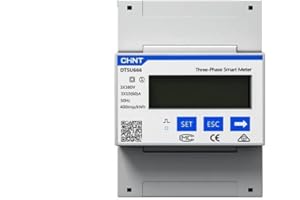 Photovoltaik Zubehör für Mikro-Wechselrichter - DTSU666 Stromzähler Dreiphasiger Rail DIN mit 3x Wandlermessung 250A CT, Kompatibel mit Hoymiles DTU-Pro/DTU-Pro-S